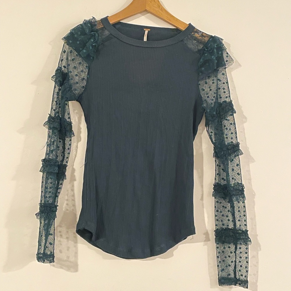 Free People Lace Long Sleeve size Small